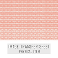 High quality water-soluble transfer paper applied on polymer clay, vibrant detailed pattern