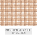 High quality water-soluble transfer paper applied on polymer clay, vibrant detailed pattern