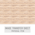 High quality water-soluble transfer paper applied on polymer clay, vibrant detailed pattern