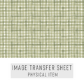 High quality water-soluble transfer paper applied on polymer clay, vibrant detailed pattern