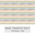 High quality water-soluble transfer paper applied on polymer clay, vibrant detailed pattern