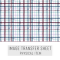 High quality water-soluble transfer paper applied on polymer clay, vibrant detailed pattern