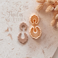 Polymer Clay Cutter, Scalloped Round Shapes for Earrings, Decorative Clay Cutter Tool for Jewelry Making, Floral Edge Design, V-03