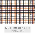 High quality water-soluble transfer paper applied on polymer clay, vibrant detailed pattern