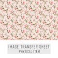 High quality water-soluble transfer paper applied on polymer clay, vibrant detailed pattern