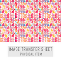 High quality water-soluble transfer paper applied on polymer clay, vibrant detailed pattern