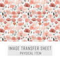 High quality water-soluble transfer paper applied on polymer clay, vibrant detailed pattern