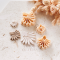 Polymer Clay Cutter, Shell Fan Shapes, Abstract Earring Cutter Tool, Clay Cutters for Jewelry, E-30