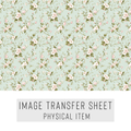 High quality water-soluble transfer paper applied on polymer clay, vibrant detailed pattern