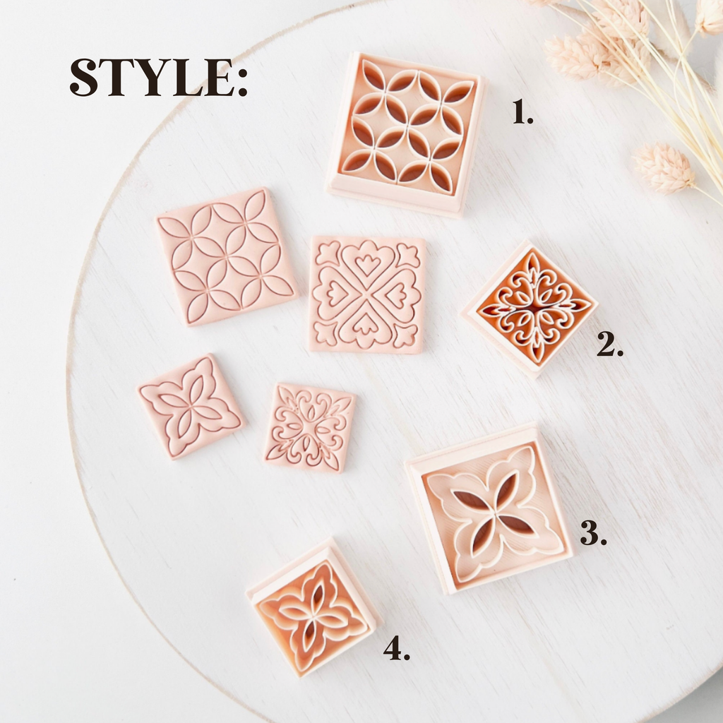 Polymer Clay Cutter, Tile Pattern Shapes, Geometric Earring Cutter Tool, Clay Cutter for Jewelry, D-26