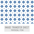 High quality water-soluble transfer paper applied on polymer clay, vibrant detailed pattern
