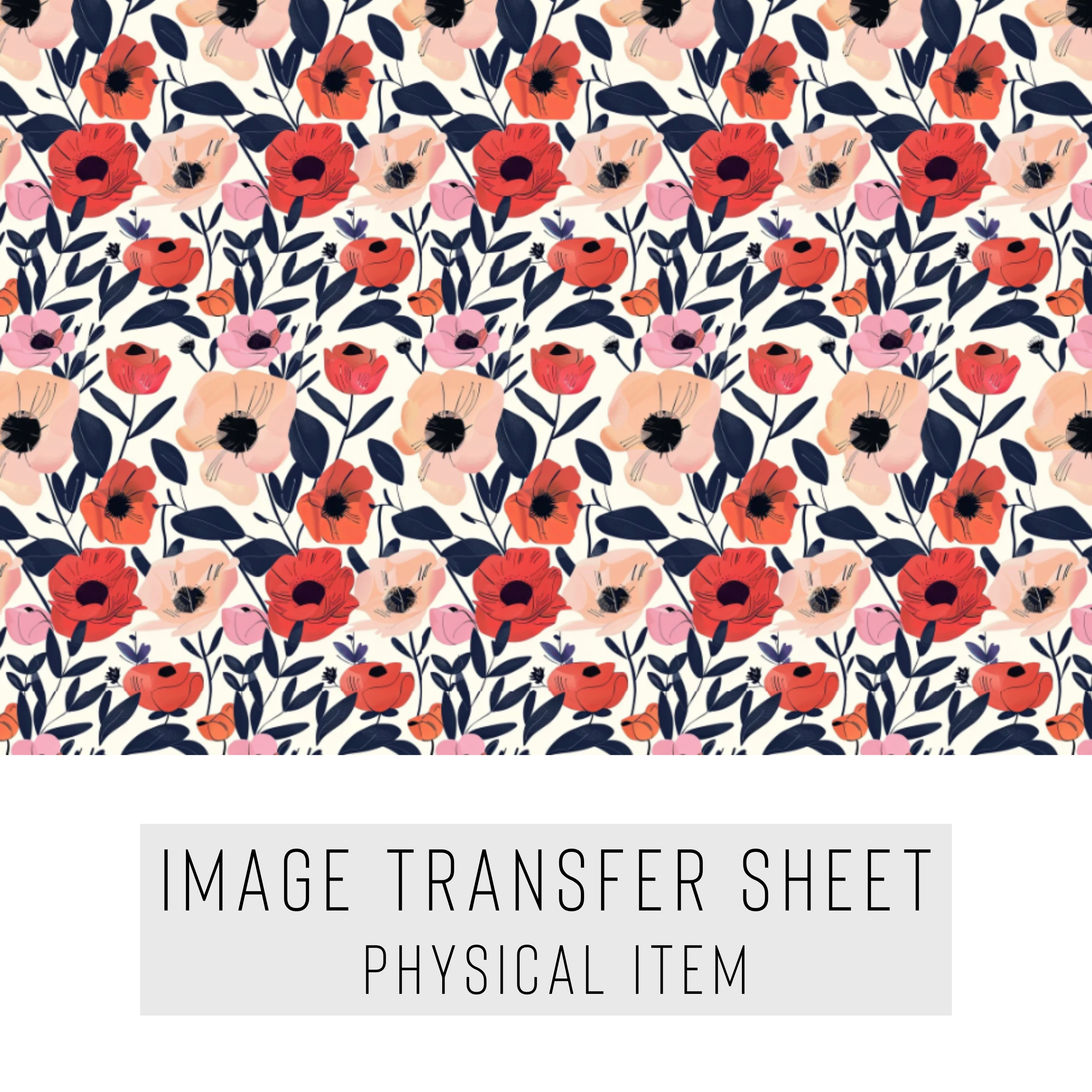 High quality water-soluble transfer paper applied on polymer clay, vibrant detailed pattern