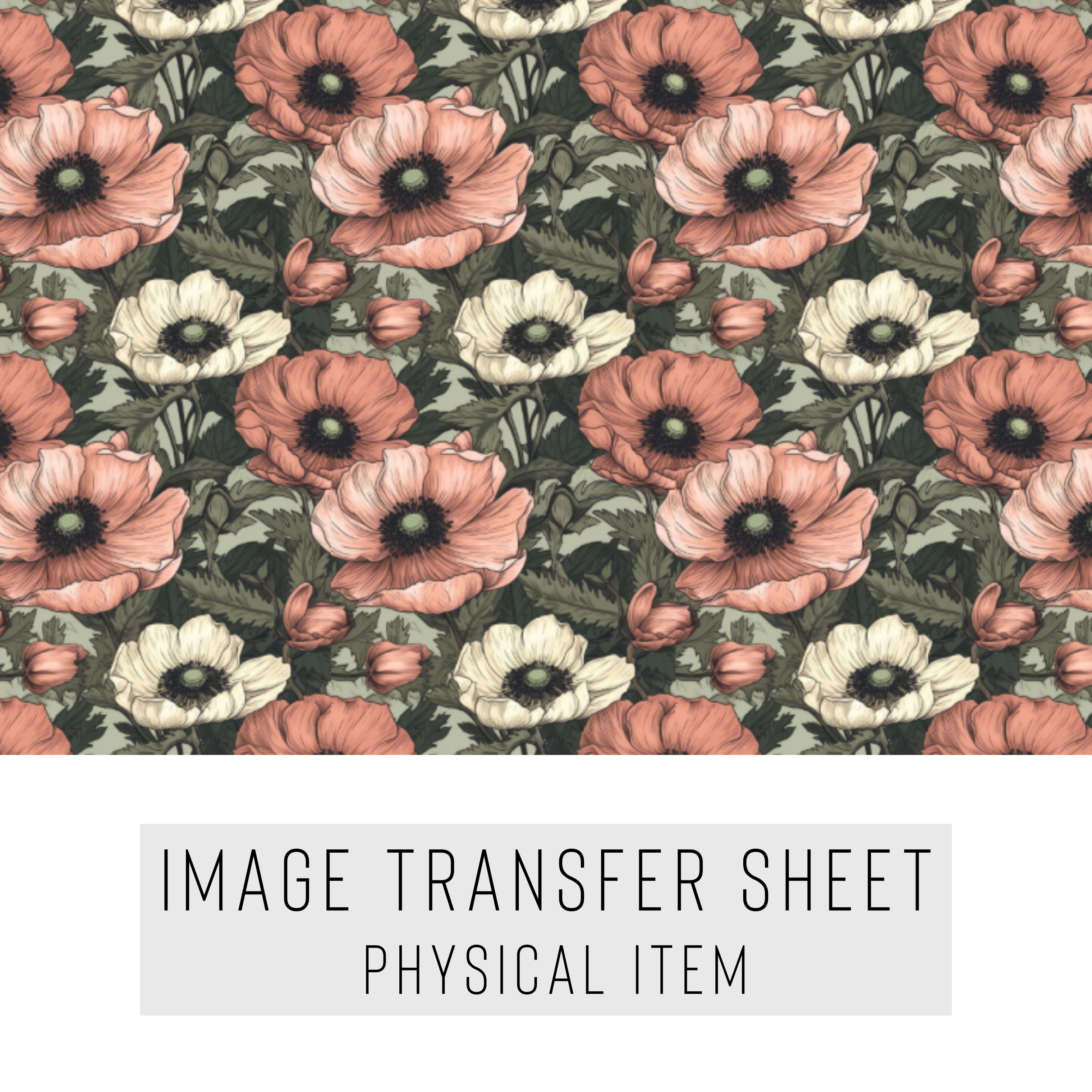 High quality water-soluble transfer paper applied on polymer clay, vibrant detailed pattern