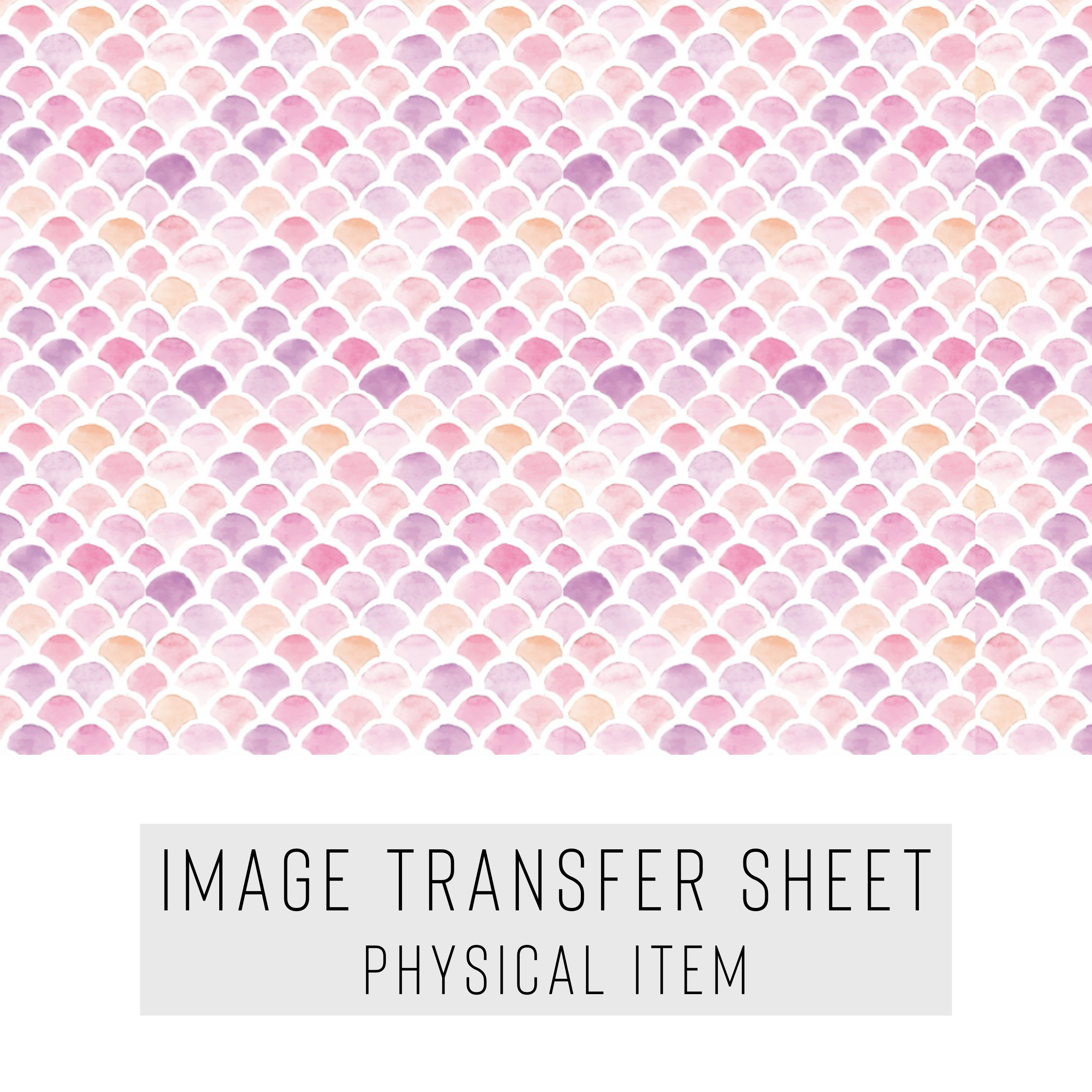 High quality water-soluble transfer paper applied on polymer clay, vibrant detailed pattern