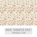 High quality water-soluble transfer paper applied on polymer clay, vibrant detailed pattern