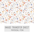 High quality water-soluble transfer paper applied on polymer clay, vibrant detailed pattern