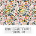 High quality water-soluble transfer paper applied on polymer clay, vibrant detailed pattern