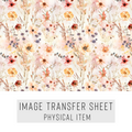 High quality water-soluble transfer paper applied on polymer clay, vibrant detailed pattern