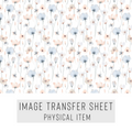 High quality water-soluble transfer paper applied on polymer clay, vibrant detailed pattern
