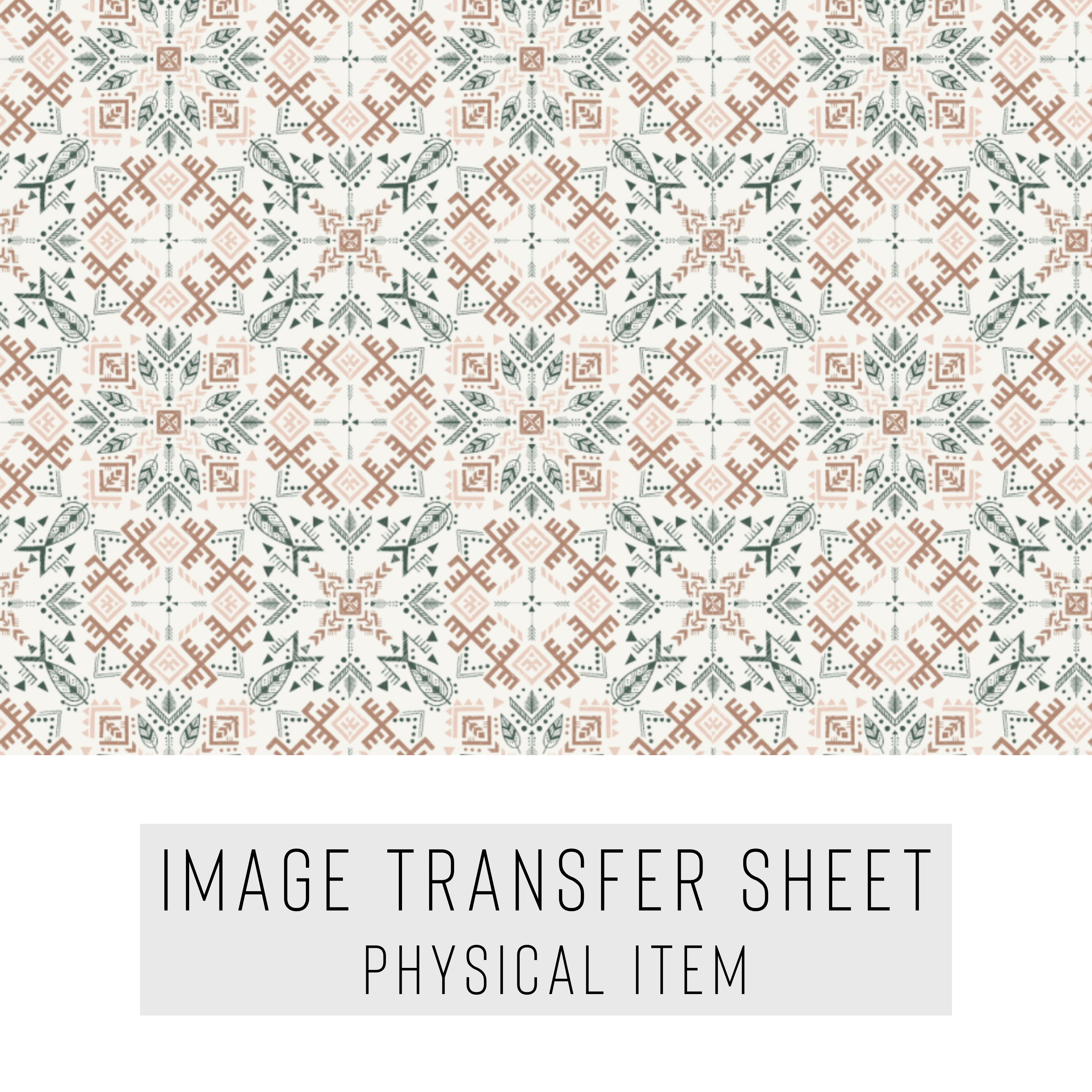 High quality water-soluble transfer paper applied on polymer clay, vibrant detailed pattern