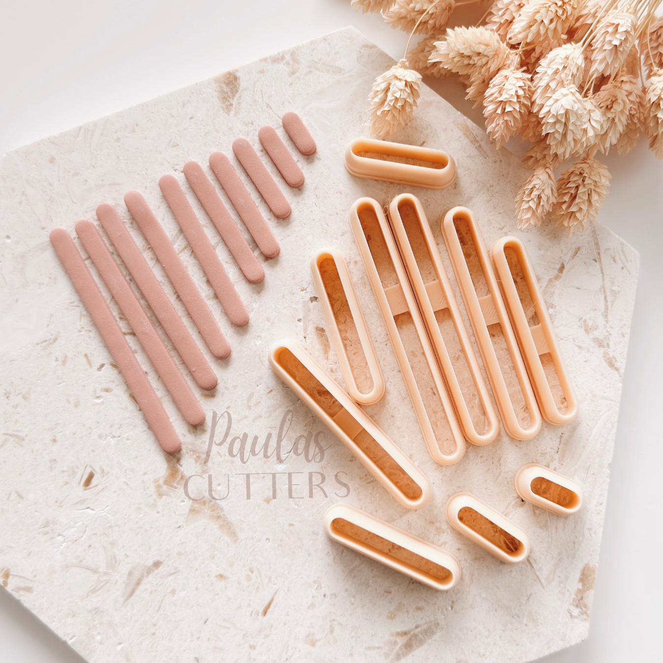 Polymer Clay Cutter, Strip Line Shape, Minimal Earring Cutter Tool, Clay Cutter for Jewelry Making, C-26