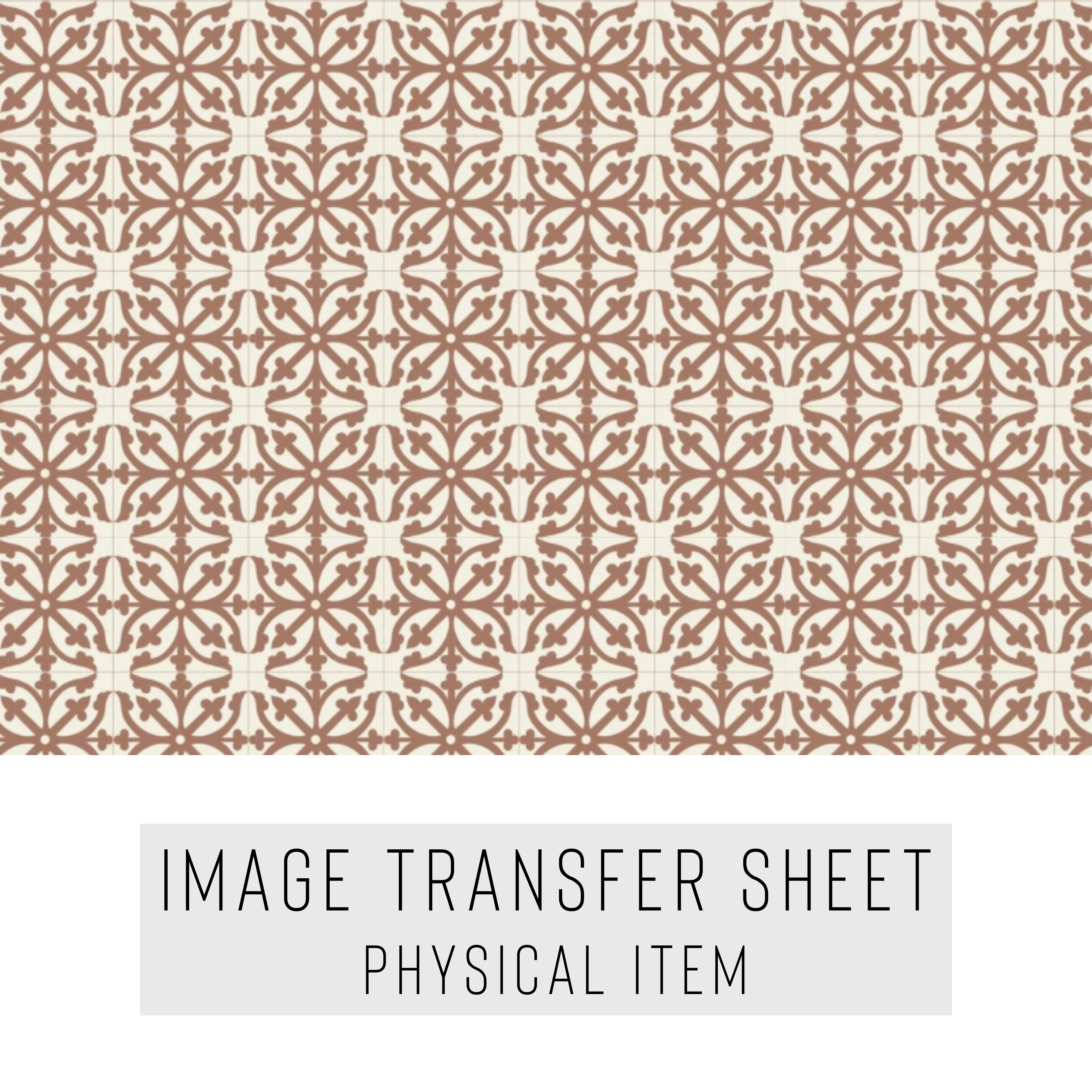 High quality water-soluble transfer paper applied on polymer clay, vibrant detailed pattern
