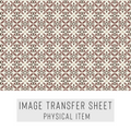 High quality water-soluble transfer paper applied on polymer clay, vibrant detailed pattern