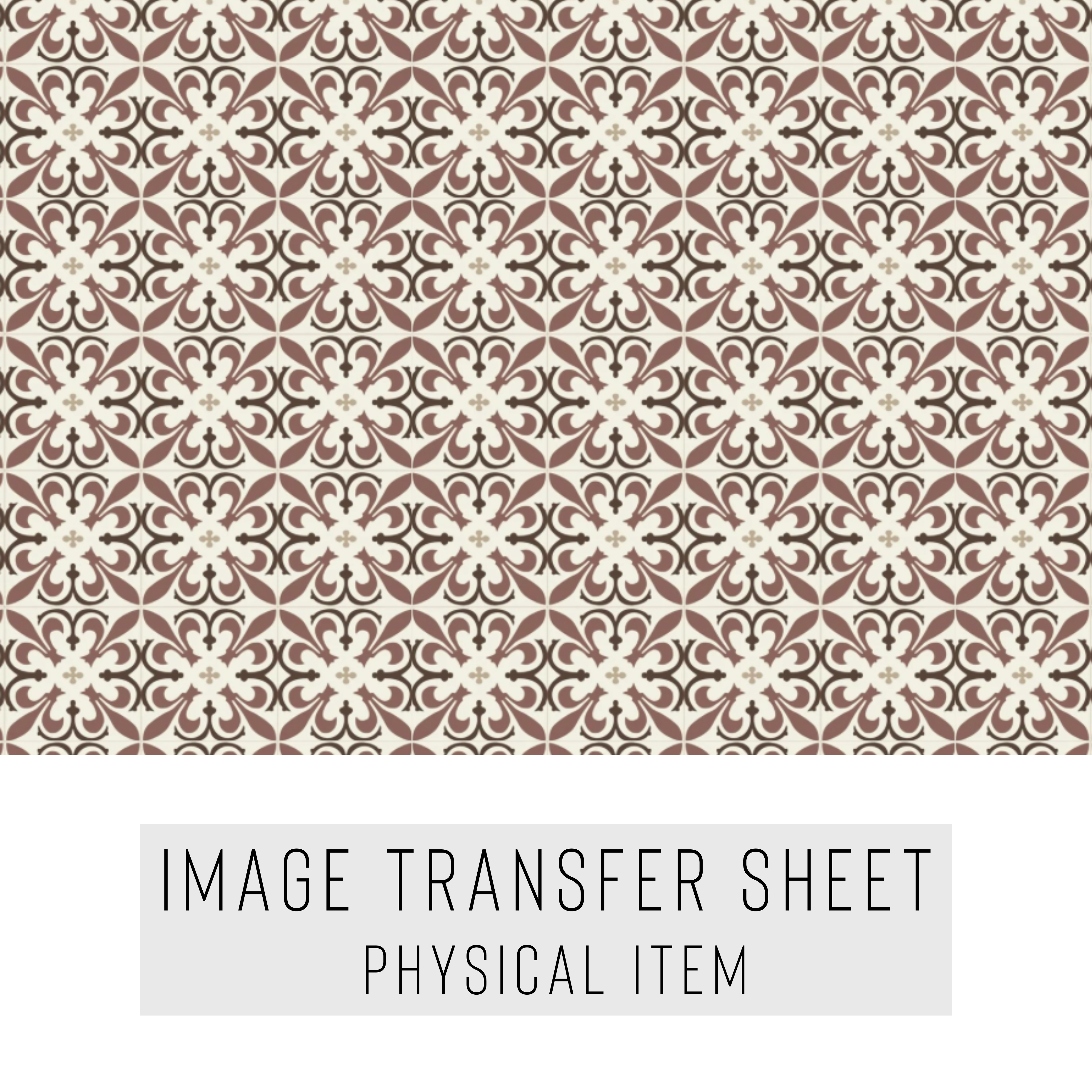 High quality water-soluble transfer paper applied on polymer clay, vibrant detailed pattern