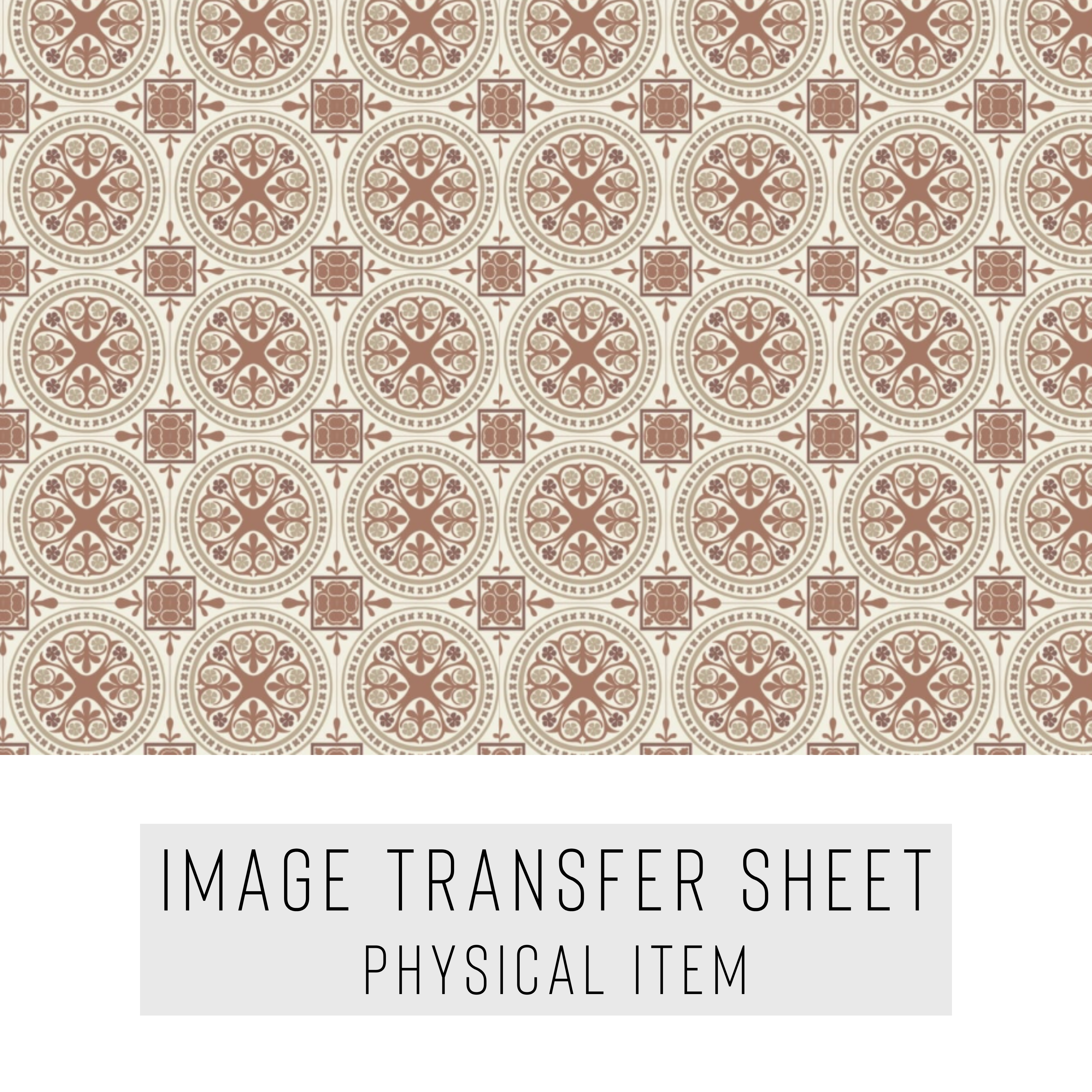 High quality water-soluble transfer paper applied on polymer clay, vibrant detailed pattern