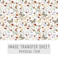 High quality water-soluble transfer paper applied on polymer clay, vibrant detailed pattern