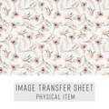 High quality water-soluble transfer paper applied on polymer clay, vibrant detailed pattern