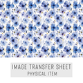 High quality water-soluble transfer paper applied on polymer clay, vibrant detailed pattern