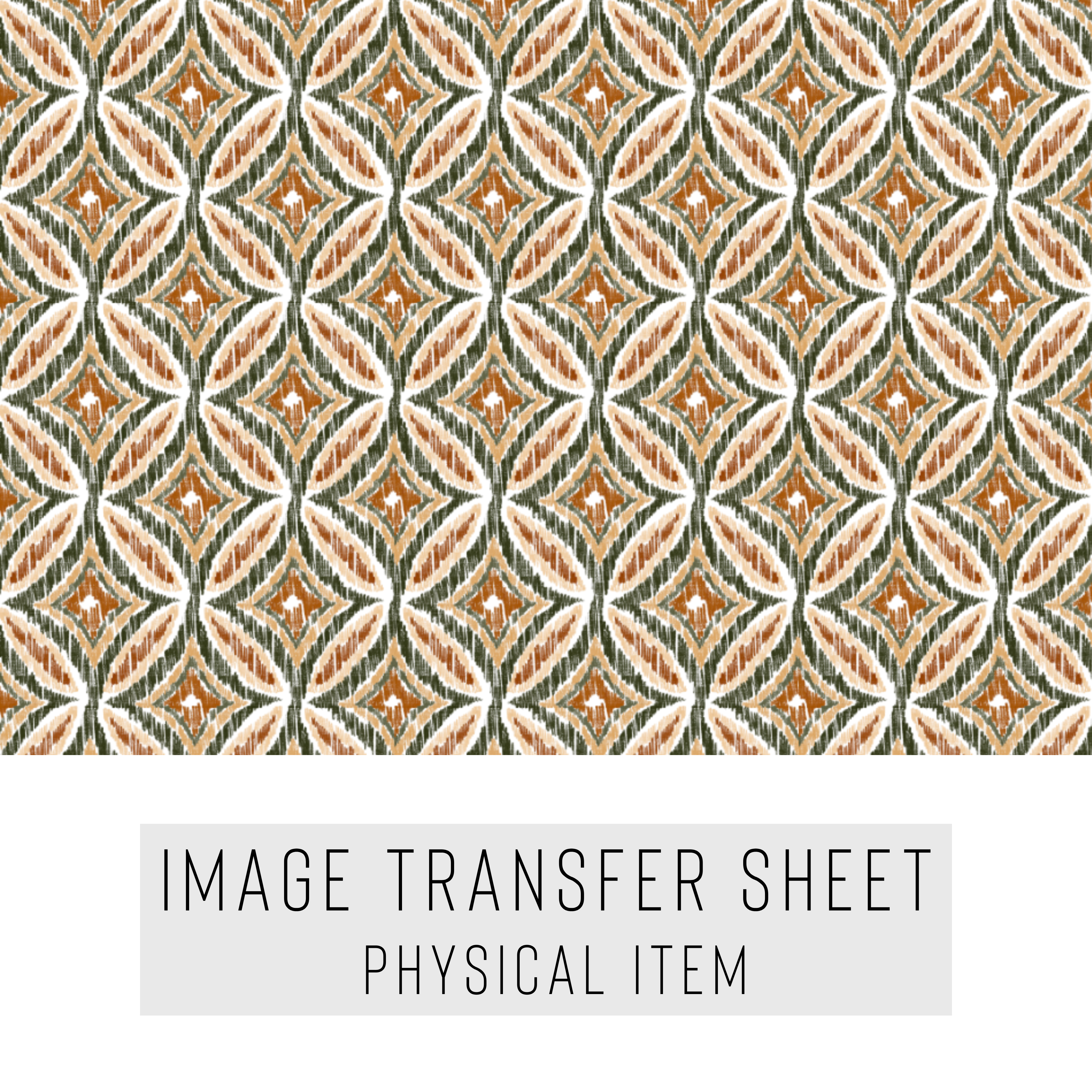 High quality water-soluble transfer paper applied on polymer clay, vibrant detailed pattern