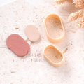 Polymer Clay Cutter, Oval Shapes, Minimal Earring Cutter Tool, Clay Cutters for Jewelry Making, H-14