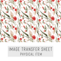 High quality water-soluble transfer paper applied on polymer clay, vibrant detailed pattern