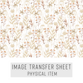 High quality water-soluble transfer paper applied on polymer clay, vibrant detailed pattern
