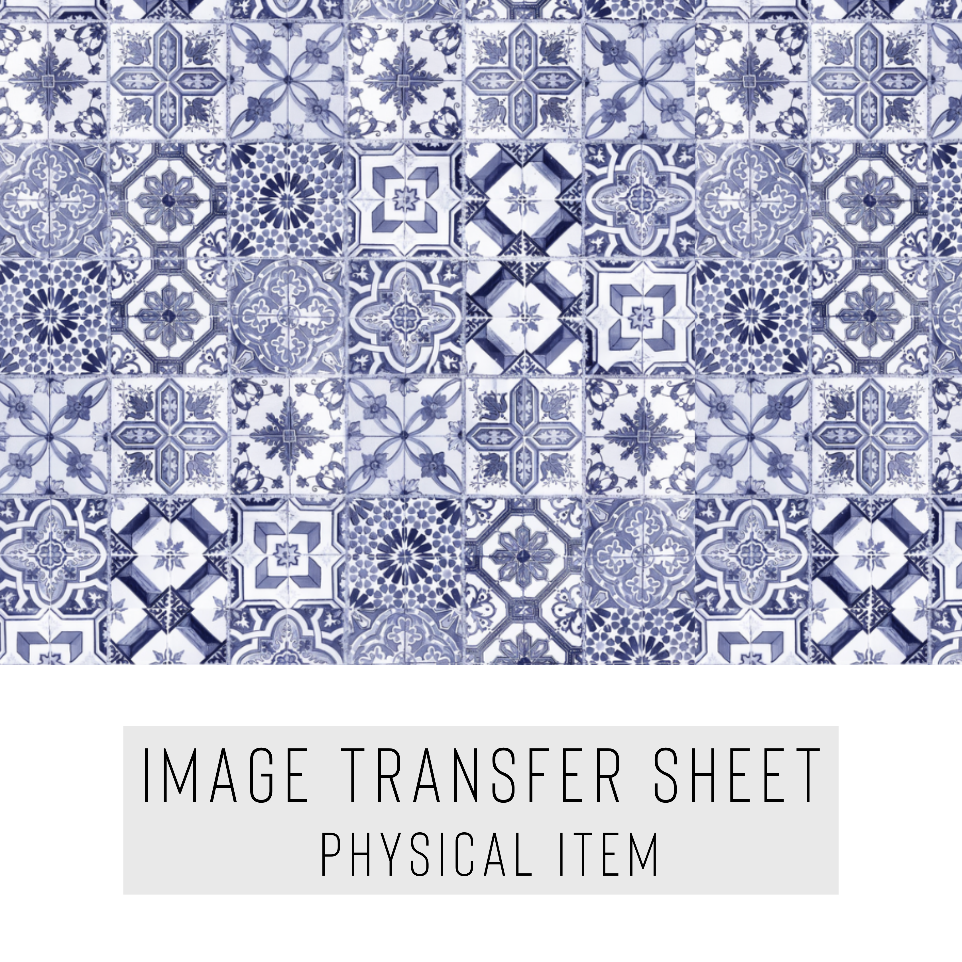 High quality water-soluble transfer paper applied on polymer clay, vibrant detailed pattern