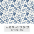 High quality water-soluble transfer paper applied on polymer clay, vibrant detailed pattern