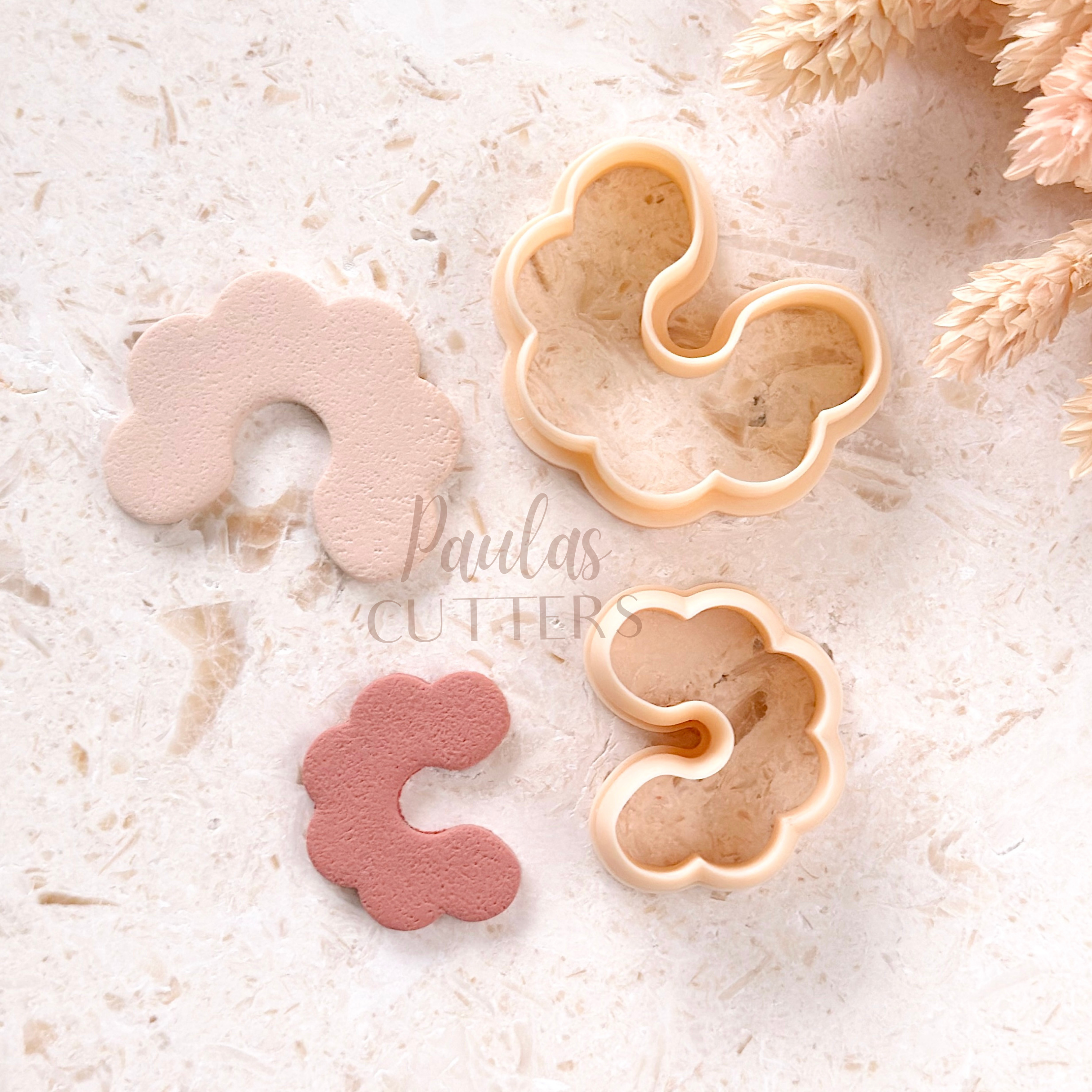 Polymer Clay Cutter, Flower Shapes, Bold Earring Cutter Tool, Clay Cutters for Jewelry Making, H-24