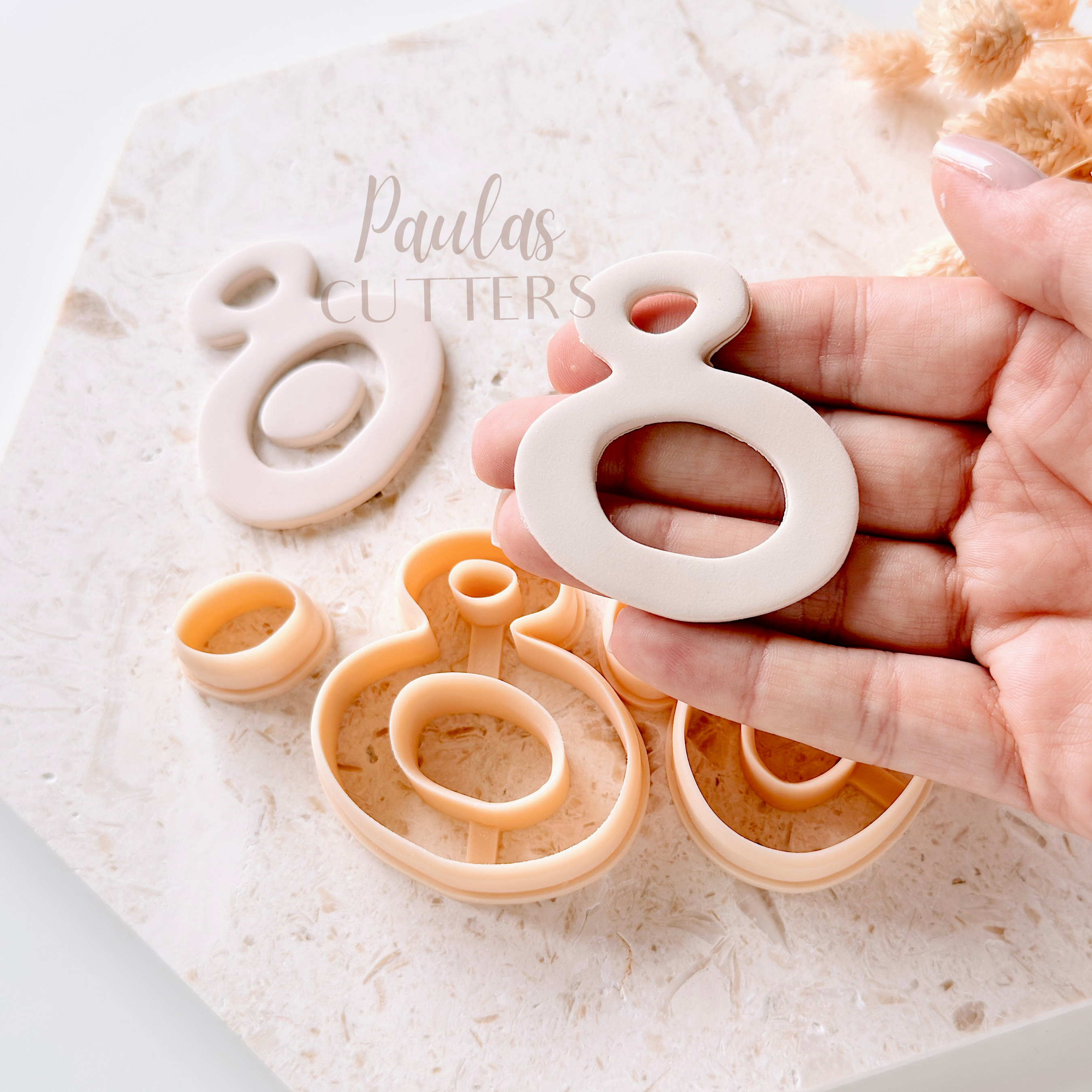 Cortador de arcilla polimérica – Forma básica – Herramienta de corte de aretes F-14