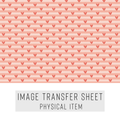 High quality water-soluble transfer paper applied on polymer clay, vibrant detailed pattern