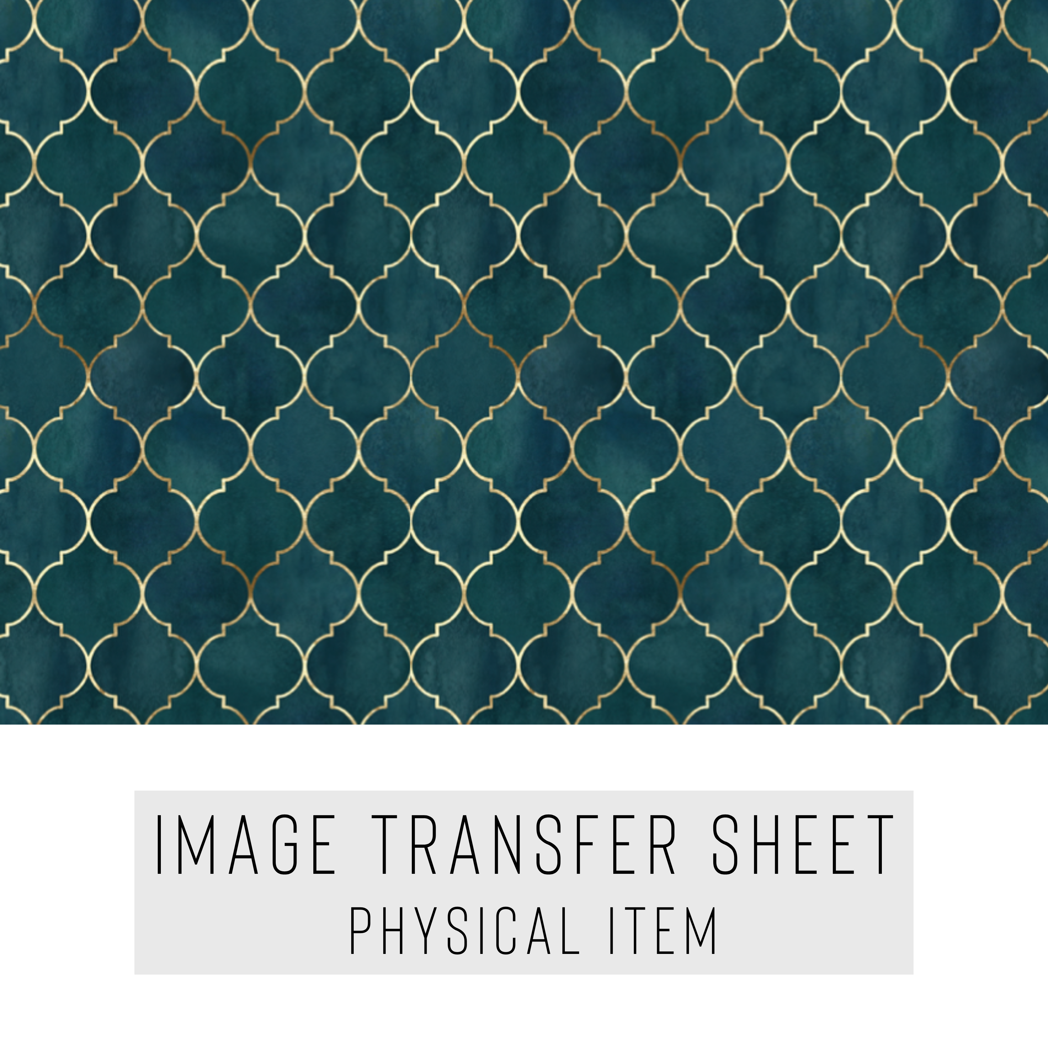 High quality water-soluble transfer paper applied on polymer clay, vibrant detailed pattern