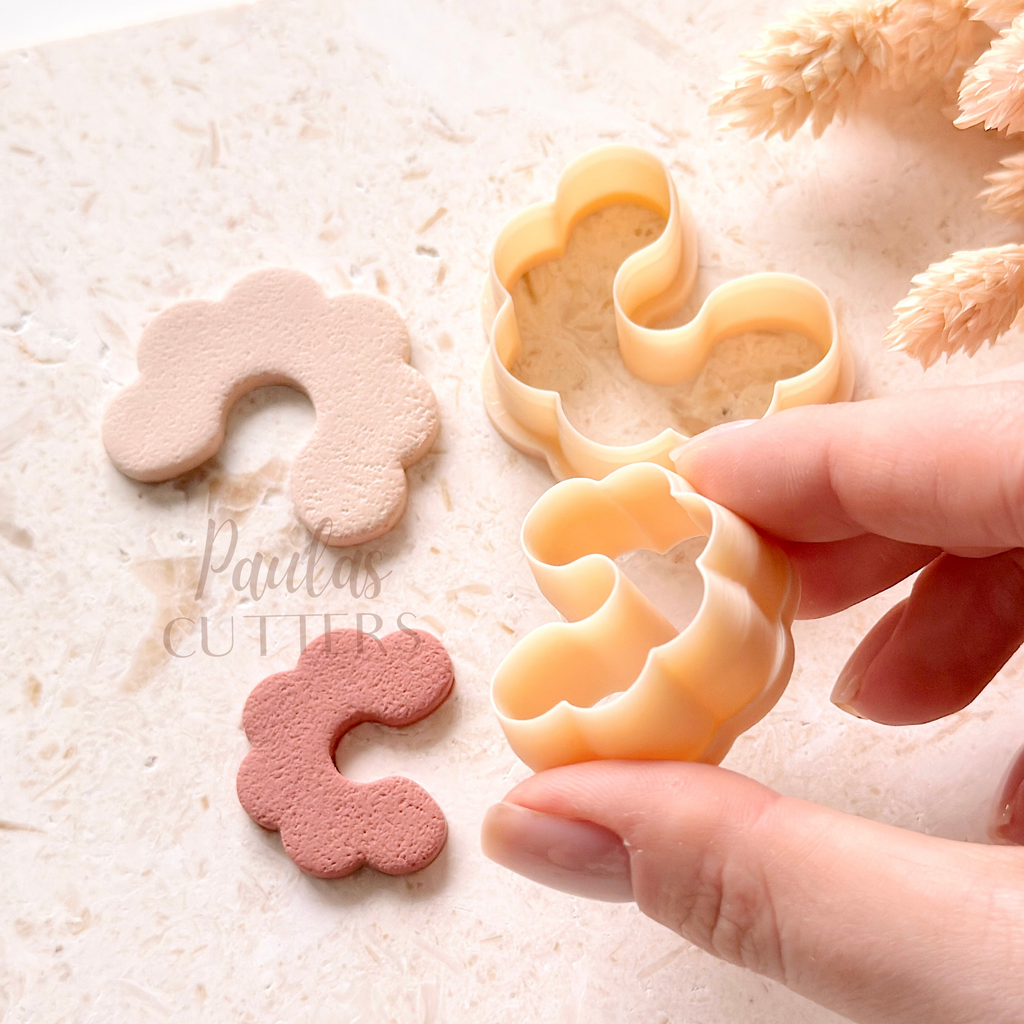 Polymer Clay Cutter, Flower Shapes, Bold Earring Cutter Tool, Clay Cutters for Jewelry Making, H-24
