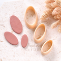 Polymer Clay Cutter, Oval Shapes, Simple Earring Cutter Tool, Clay Cutters for Jewelry Making, H-29