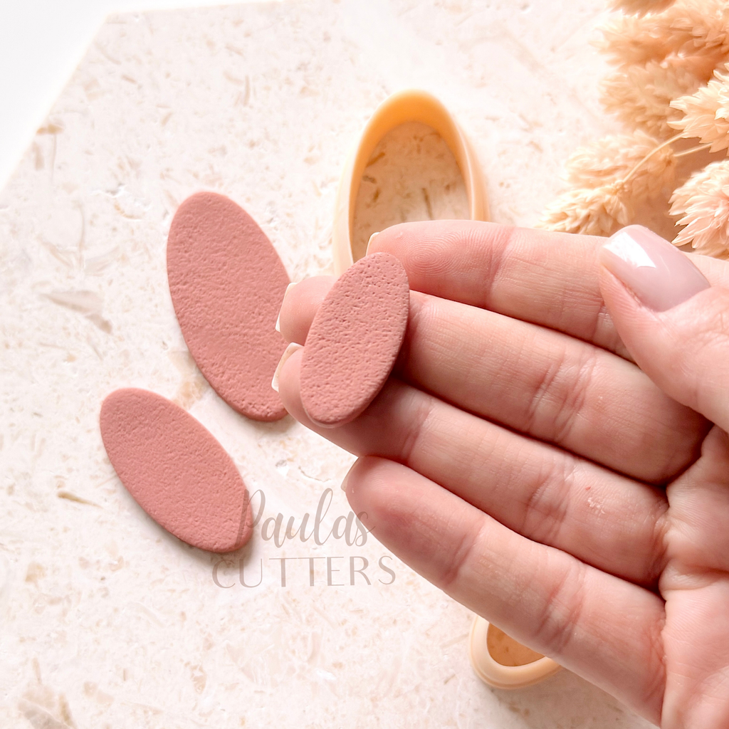 Polymer Clay Cutter, Oval Shapes, Simple Earring Cutter Tool, Clay Cutters for Jewelry Making, H-29