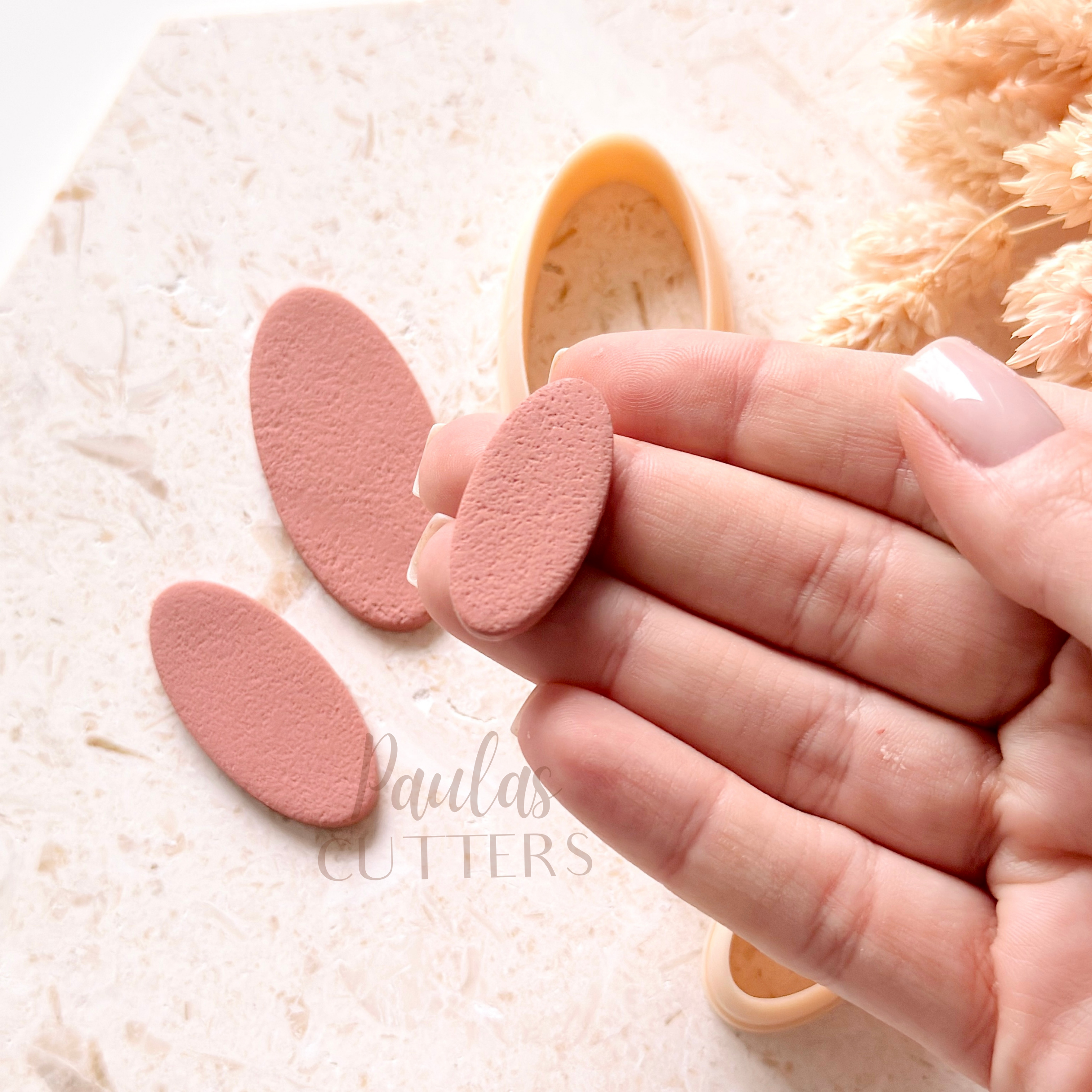 Polymer Clay Cutter, Oval Shapes, Simple Earring Cutter Tool, Clay Cutters for Jewelry Making, H-29
