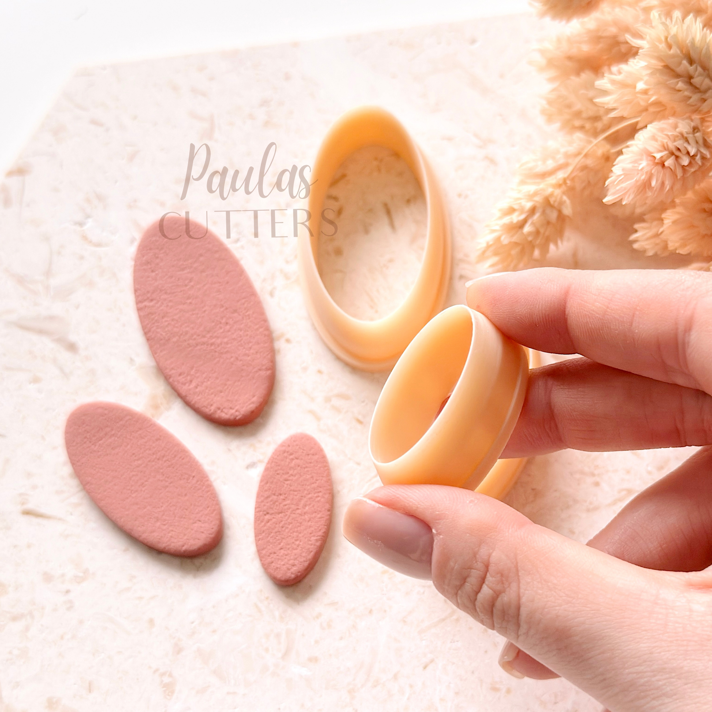 Polymer Clay Cutter, Oval Shapes, Simple Earring Cutter Tool, Clay Cutters for Jewelry Making, H-29
