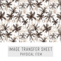 High quality water-soluble transfer paper applied on polymer clay, vibrant detailed pattern