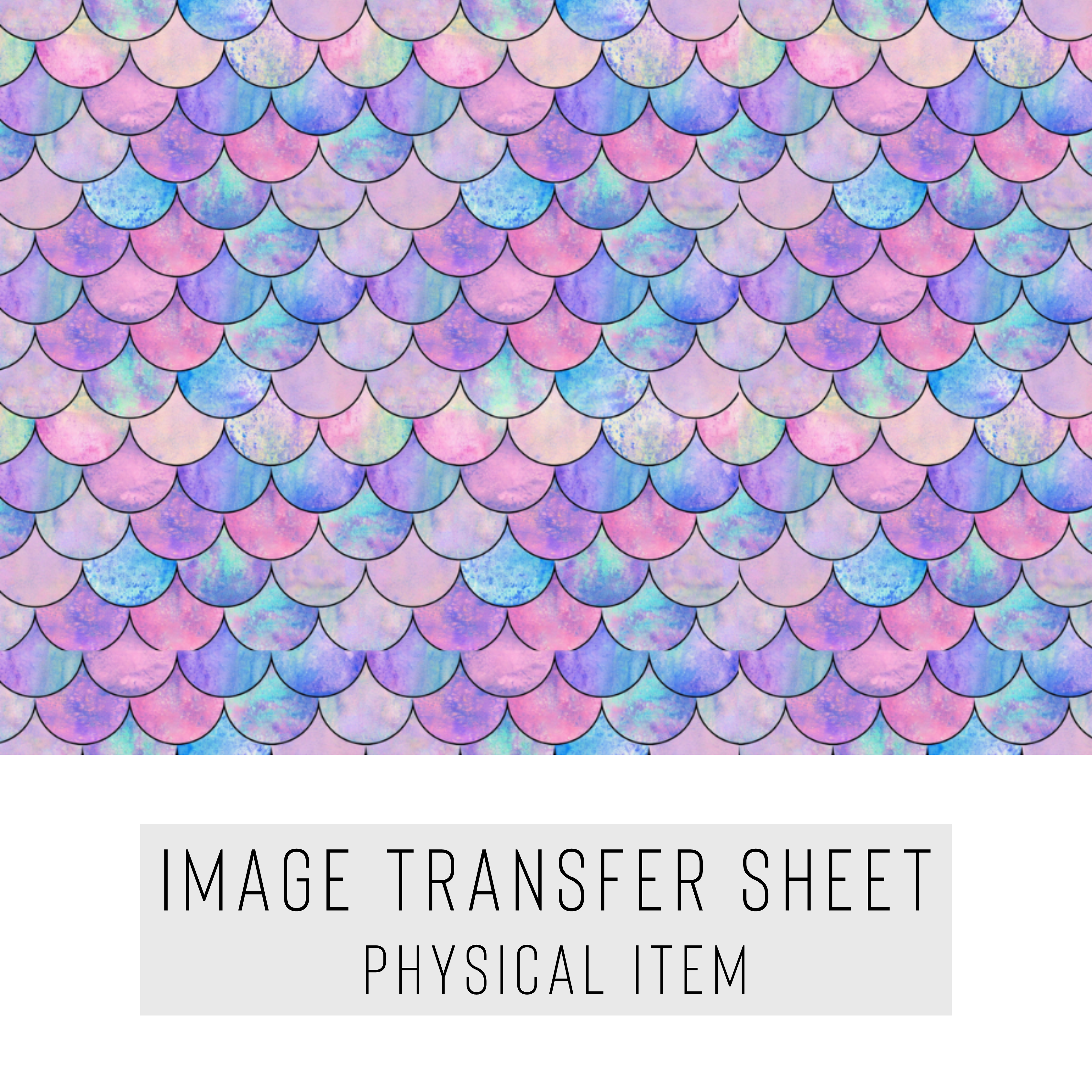 High quality water-soluble transfer paper applied on polymer clay, vibrant detailed pattern