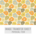 High quality water-soluble transfer paper applied on polymer clay, vibrant detailed pattern